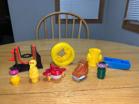 Vintage fisher price little people Sesame Street clubhouse lot
