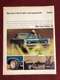 1966 Pontiac GTO Original Ad