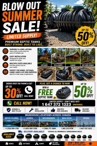 Top Notch SepticTanks at the lowest Price around!!! $449, View more