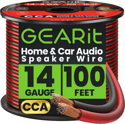 GEARit 14 Gauge Speaker Wire, Speaker Cable 100ft for Car Audio,, View more