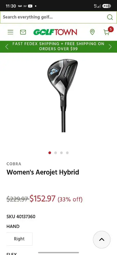 womens cobra areojet 4 hybrid, View more