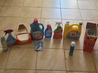 Get your laundry room stocked with this collection of assorted cleaning supplies, all of which have...
