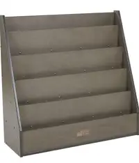 ECR4Kids Streamline Single-Sided Book Display  Storage Grey Wash