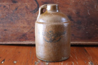 Vintage Stoneware Jug With An Eagle