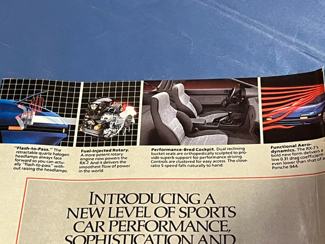 1986 Mazda RX-7 Original 2 Page Ad in Arts & Collectibles in Calgary - Image 2