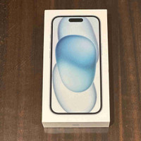 iPhone 15 Blue 128GB Brand New, Sealed