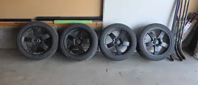 Used but good condition. Sailun iceblazer wsl2 tires, and Mini stickers can be removed from rims. Co...