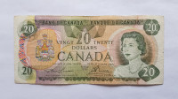Bank Canada Twenty 20 Dollars Dollar 1975 Lawson Boney Banknote