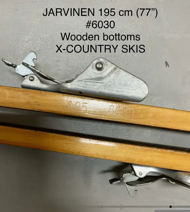 CROSS COUNTRY JARVINEN VINTAGE SKIS 77” in Ski in Kitchener / Waterloo - Image 6
