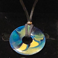 Painted Washer Necklace