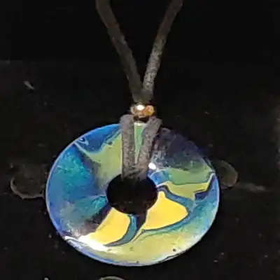 Painted Washer Necklace, View more