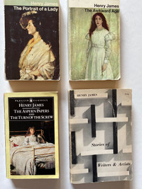 4 Henry James Novels - paperbacks