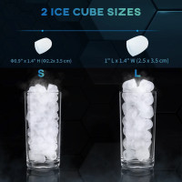 Portable Ice Maker, Self Cleaning Ice Machine with 9 Ice Cubes R