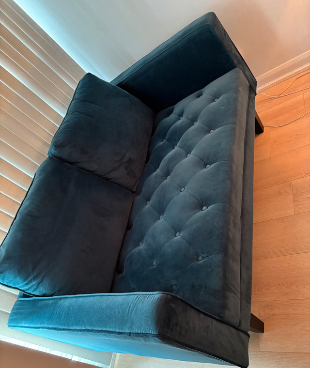 Teal Blue Loveseat in Couches & Futons in City of Toronto - Image 2