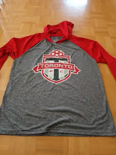Large TORONTO FC long sleeve hooded shirt, View more