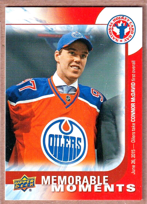 CONNOR McDAVID … National Hockey Card Day C16 … FIRST DRAFT PICK in Arts & Collectibles in City of Halifax