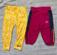 2T and 3T Nike and Adidas pants 