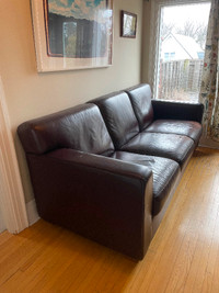 Free Italian high grade leather couch
