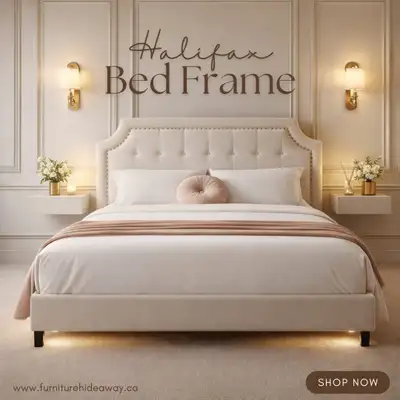 ✨ Halifax Bed Frame – Elegant Comfort for Your Bedroom ✨, View more