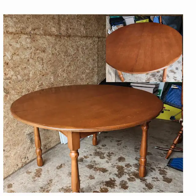 46" Solid Wood Dining Table - Good Condition (Table Only)62864366089090122
