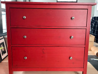 IKEA Hemnes 3-drawer chest - red stain
