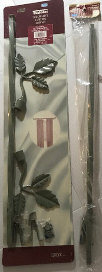 Decorative Curtain Rod set + extender (IVY)