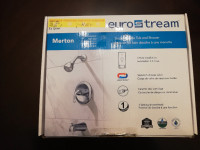BNIB EUROSTREAM Merton Single Handle Tub Shower Faucet - Chrome