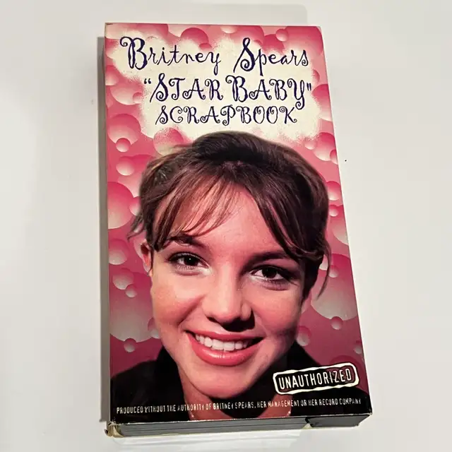 Britney Spears Star Baby Scrapbook VHS Y2K bootleg collectible 