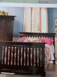 Solid wood bed coverts from daybed to full bed