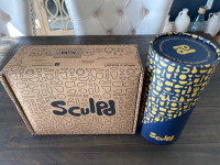 Sculpd clay pottery kit and filament bulb