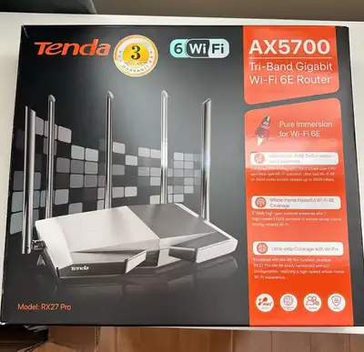Tenda AX5700 WiFi 6E Router, View more