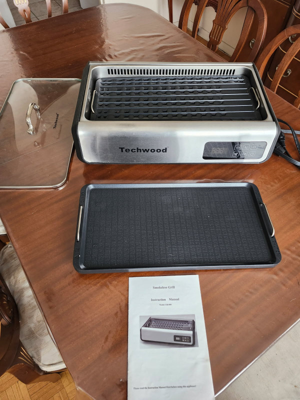 Techwood electric indoor smokeless grill(new). LED smart control in Kitchen & Dining Wares in City of Toronto - Image 3