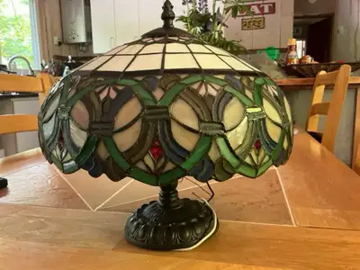 Stained glass hanging lamp, View more
