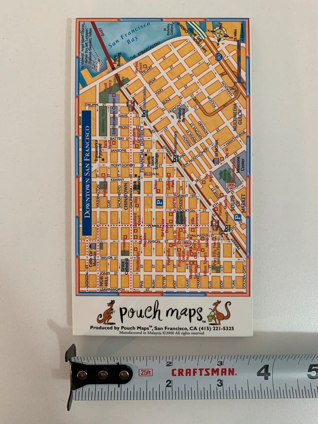 Carte de Poche Pop-Up San Francisco Pocket Map very Cool  dans Autre  à Ville de Montréal - Image 2