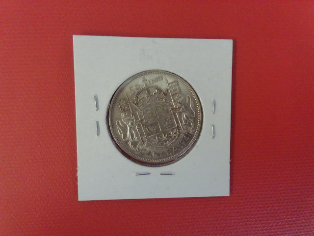 1941 Canada 50¢  silver coin in Arts & Collectibles in Mississauga / Peel Region - Image 2