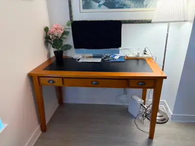SOLID DESK FOR SALE - GREAT FOR THE HOME OFFICE, View more
