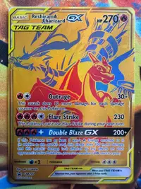 Reshiram & Charizard GX Tag Team Promo Pokémon Card