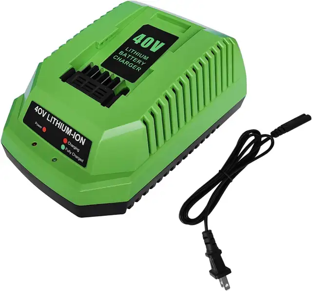 40V 2A Replacement Battery Charger Compatible with Greenworks