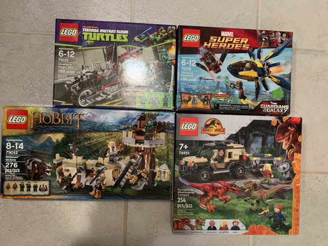Lego Sets Brand New and Sealed in Box: Hobbit, Guardians, TMNT in Toys & Games in Edmonton