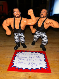 The Bushwhackers Hasbro WWE WWF ‘91 Tag Team Wrestling Booth 264