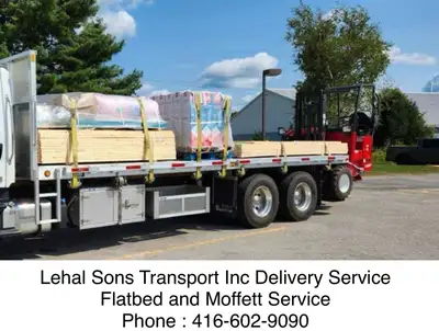 Flatbed with Moffett service available, View more