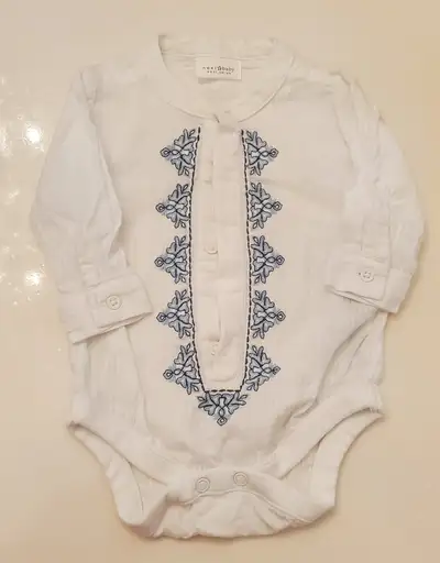 Baby boy shirt bodysuit - size up to 1M/10lbs/4 1/2kg, View more