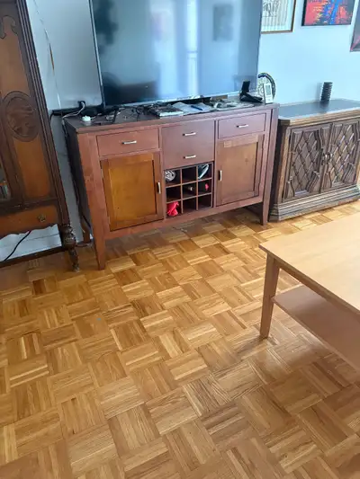 Wooden Media Console Cabinet, View more
