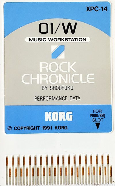 KORG 01/W XPC-14 ROCK CHRONICLE CARD-prix réduit, View more