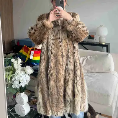  vintage  lynx fur coat , View more
