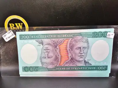 1981-1984 Brazil 200  Cruzeiros in 19 Sequential   Banknotes, View more
