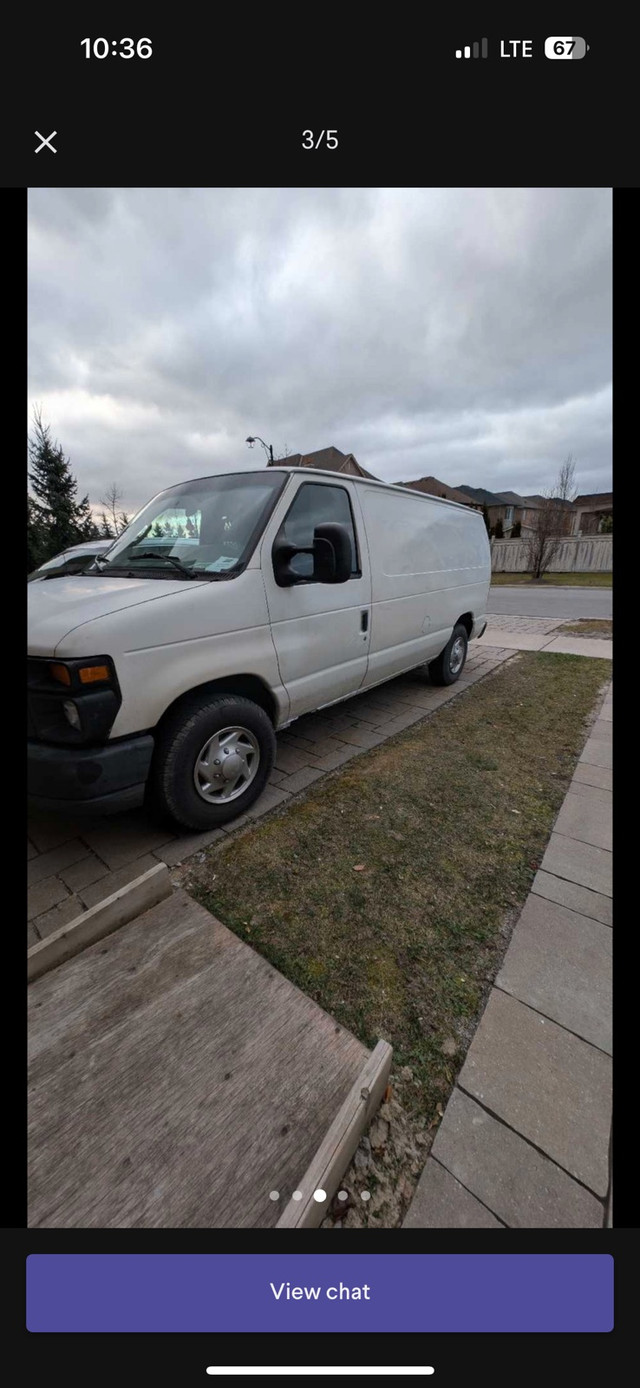 2010 Ford Econoline E250 Cargo Van in Cars & Trucks in Muskoka