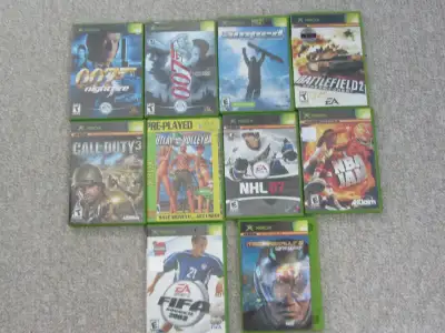 X-Box Games. Most come with their original pamphlet. Prices and titles listed below. 1) 007 - Nightf...