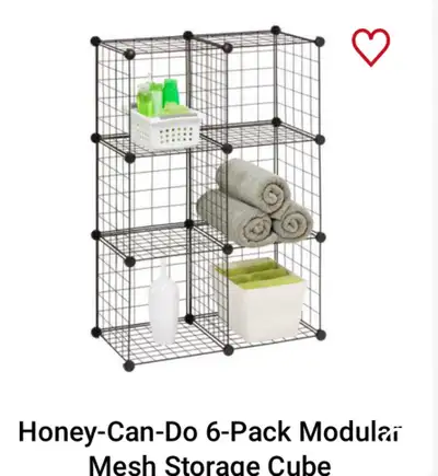 Honey-Can-Do Mesh Storage Cube, View more