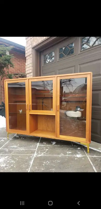Teak Display Cabinet Danish , View more